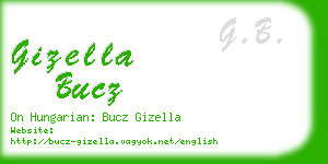 gizella bucz business card